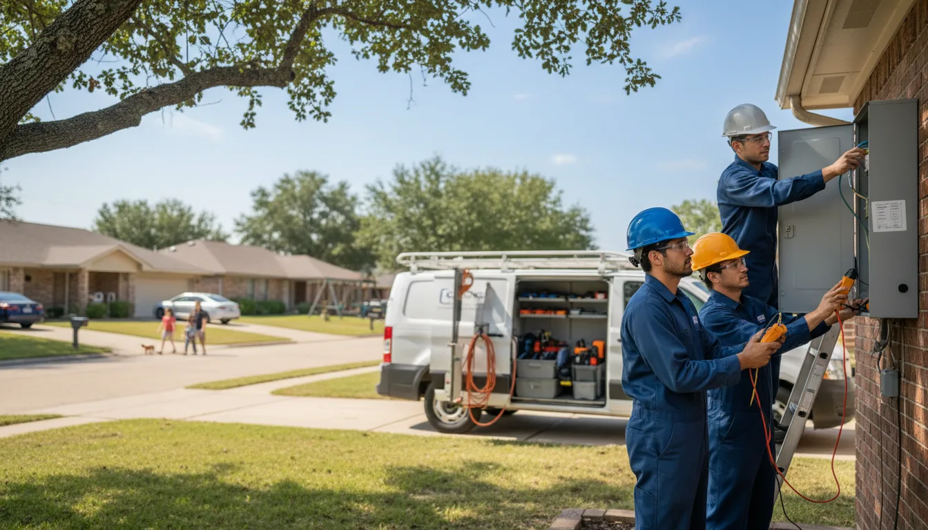 Certified electrician providing emergency electrical services in Deshler, NE